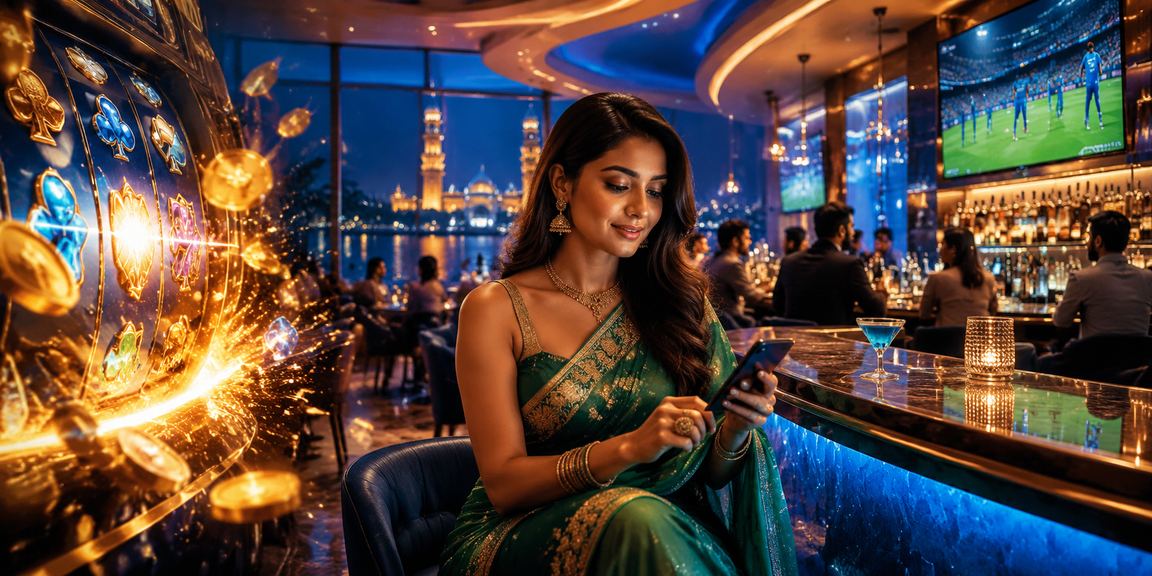 Live cricket betting screen with saree themed interface for 679303 users